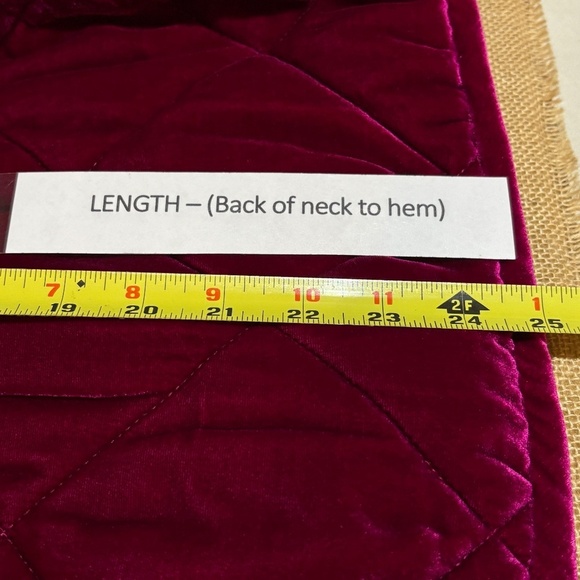 Rebecca Taylor Women Velvet Quilted Coat Jacket Sz M Luxe Regal Holiday NWT Belt - Picture 13 of 14